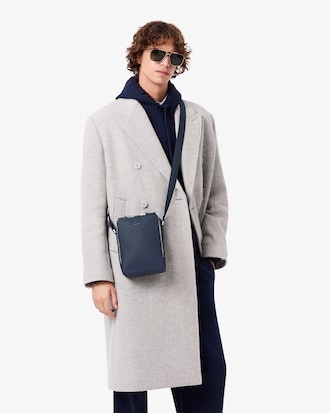 Bolso para llevar al hombro Chantaco de piel con efecto piqu&eacute;