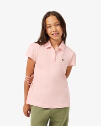 Polo de minipiqu&eacute; con cuello festoneado