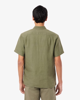 Camisa de lino de manga corta