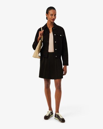 Camiseta de corte holgado con cuello de pico de algod&oacute;n suave