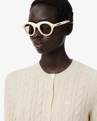 Chaqueta de punto de ochos de cachemir Runway