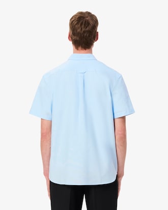 Camisa Oxford regular fit de manga corta