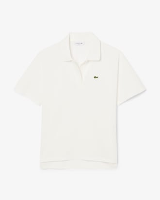 Polo de corte holgado de piqu&eacute; vaporoso