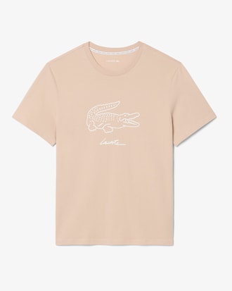 Camiseta de loungewear de algod&oacute;n estampado
