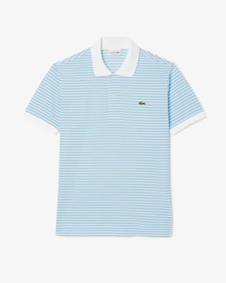 Polo de corte cl&aacute;sico de petit piqu&eacute; de rayas L.12.12