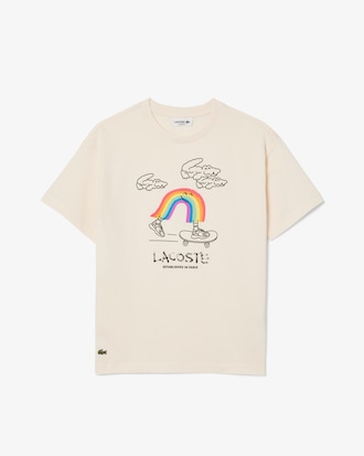 Camiseta de algodón estampada