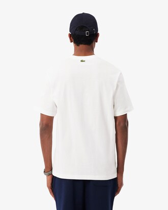 Printed Embroidery Accent Cotton Jersey T-shirt