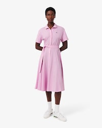 Vestido polo con vuelo de minipiqu&eacute;