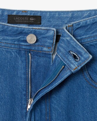 Denim de corte ancho y pernera Barrel Runway