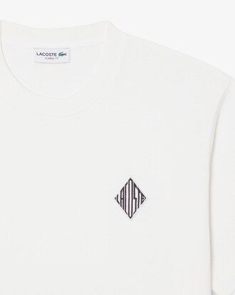 Camiseta gruesa de corte cl&aacute;sico e insignia en contraste