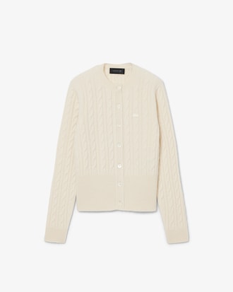 Chaqueta de punto de ochos de cachemir Runway