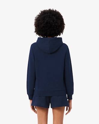 Sudadera con capucha de felpa con cremallera