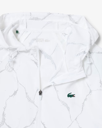 Chaqueta de tenis reflectante con estampado de cocodrilo