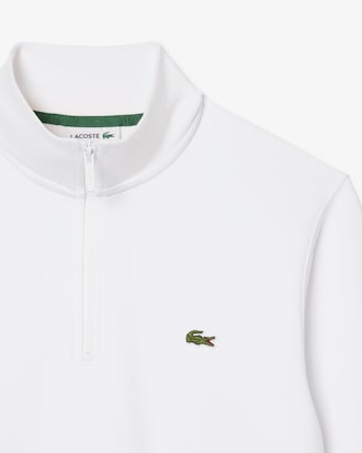 Sudadera de felpa de cuello alto con cremallera