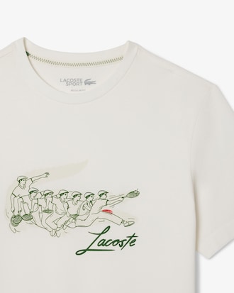 Camiseta de tenis clásica con estampado René Lacoste Camisetas