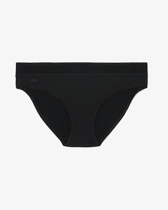 Braguitas de malla con cintura con logotipo