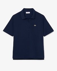 Polo de corte holgado de piqu&eacute; vaporoso