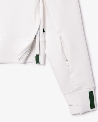 Sudadera con capucha corta de algodón