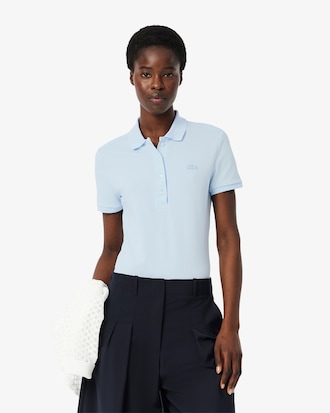 Polo de mujer Lacoste en piqu&eacute; de algod&oacute;n stretch