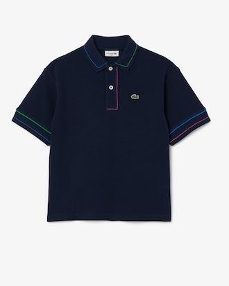 Polo de petit piqué con detalles en contraste