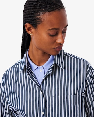 Camisa de popel&iacute;n de algod&oacute;n oversized