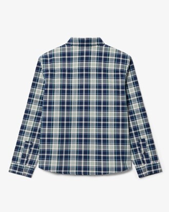 Camisa de algod&oacute;n Oxford con cuadros escoceses