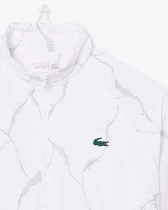 Chaqueta de tenis reflectante con estampado de cocodrilo