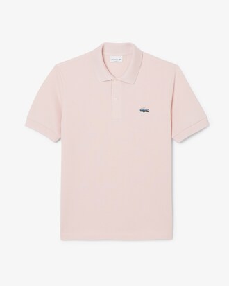 Polo de piqu&eacute; classic fit con cocodrilo con paisaje