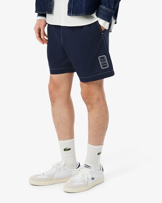 Pantal&oacute;n corto de sarga de algod&oacute;n de corte holgado