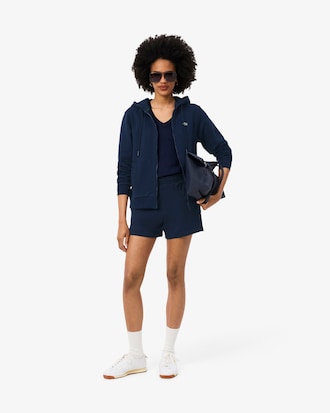 Sudadera con capucha de felpa con cremallera