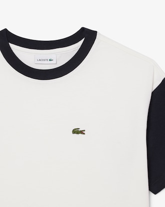 Camiseta de algod&oacute;n con ribete en contraste