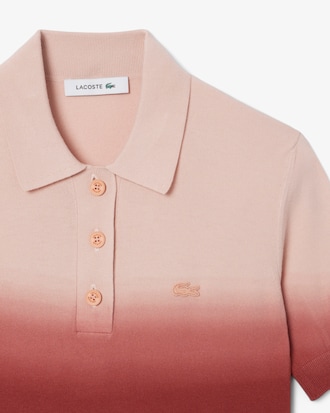 Polo de punto de corte clásico con efecto degradado