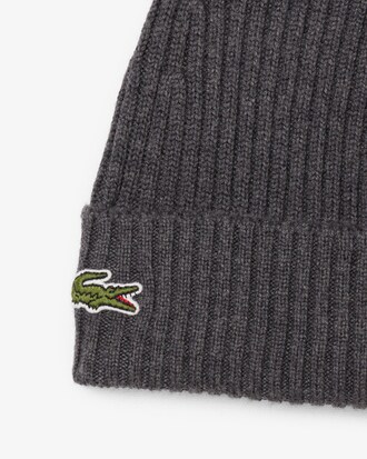 Gorro de canalé de lana cepillada