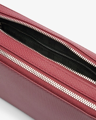 Bolso pequeño con cremallera Chantaco de piel efecto piqué