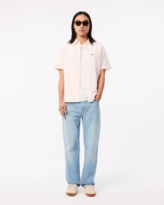 Camisa Oxford de corte regular de manga corta