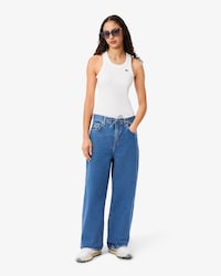 Denim de corte ancho