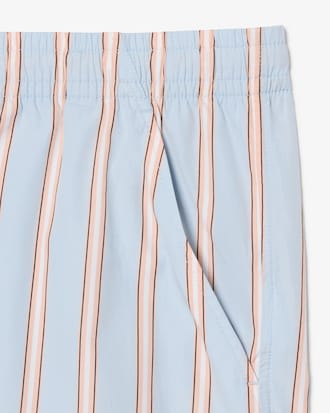 Pantal&oacute;n corto de popel&iacute;n de algod&oacute;n de rayas