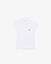 Polo de minipiqu&eacute; con cuello festoneado