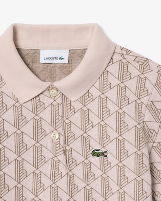 Vestido de jacquard con monograma