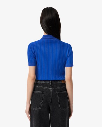 Jersey de canal&eacute; con cuello polo