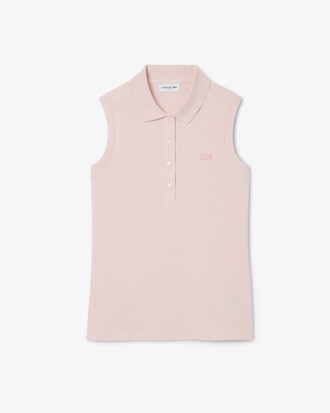Polo sin mangas elástico de corte ajustado L.12.D