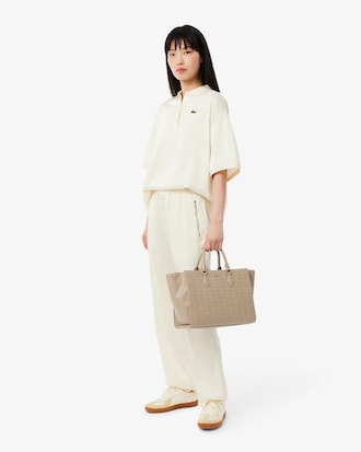 Bolso tote con monograma Maheki grande