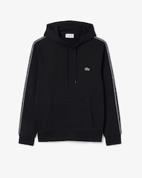 Sudadera con capucha y cremallera con rayas de logotipo