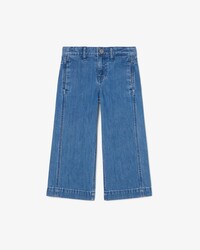 Pantal&oacute;n vaquero el&aacute;stico de corte acampanado