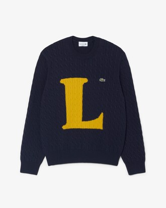 Intarsia Cable Knit Sweater