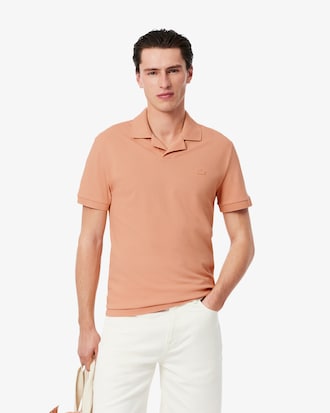 Polo de corte clásico Paris con cuello abierto
