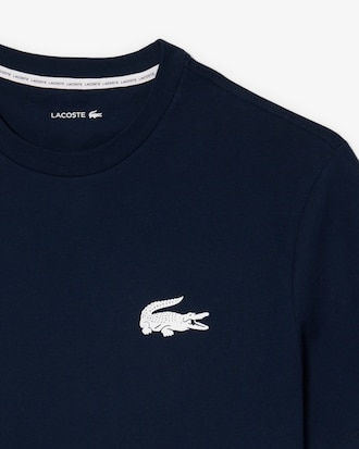 Camiseta loungewear de algod&oacute;n con estampado de cocodrilo