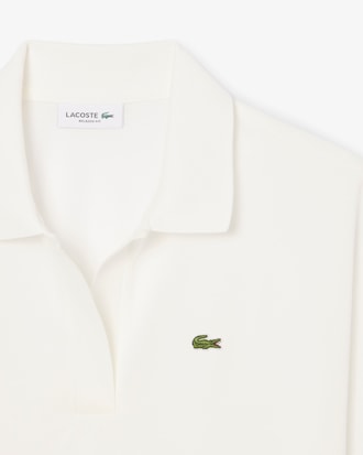 Polo de corte holgado de piqu&eacute; vaporoso