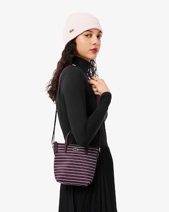 Bolso tote mini de rayas L.12.12 Concept