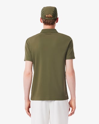 Polo de tenis estampado de corte ajustado Ultra-Dry